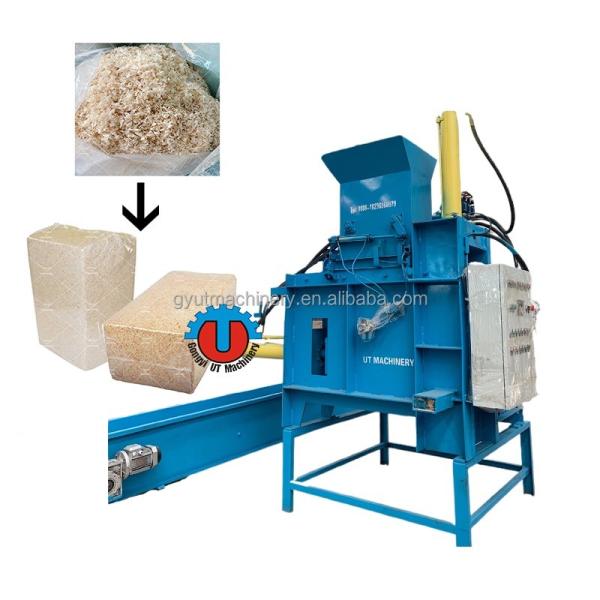 Hydraulic Sawdust Wood Shavings Press Baler Machine Long Service Life Pressure