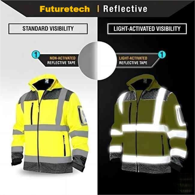 Waterproof Thermal Safety Reflective Jacket Detachable Warm High Visibility Jackets