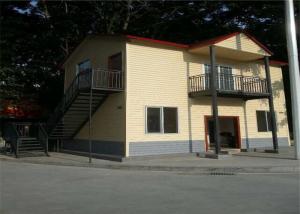  Two Floors Villa Type Sandwich Panel Steel Building House Prefab With Balcony Manufactures