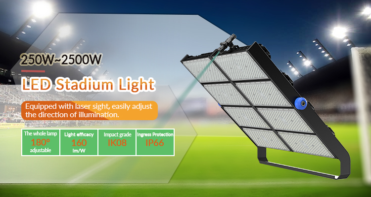 Rectangular 250W Led Sport Light Flood Stadium Light For Power Plant