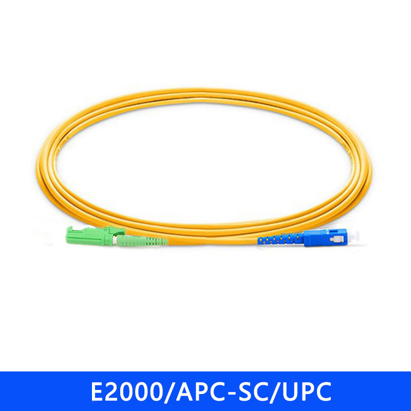 FTTH Singlemode Duplex E2000 APC- LC APC Fiber Optic Patch Cord 3.0mm Patch Cable LSH- LC Fiber Optical Jumper