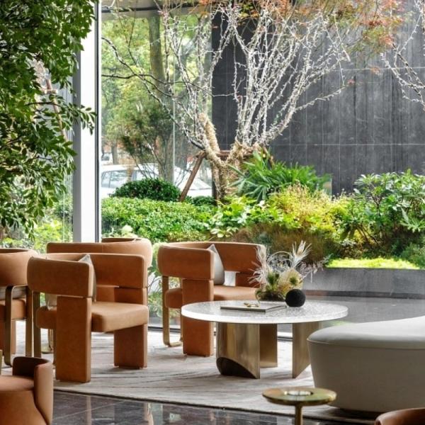 Modern Luxury Hotel Lobby Furniture Office Reception 1 2 3 Sofas Coffee Table