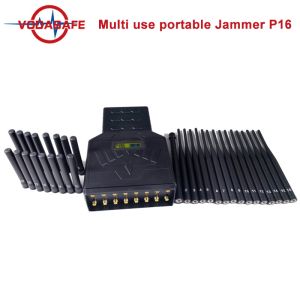12000mAh 25m Radius VHF UHF Portable Signal Jammer
