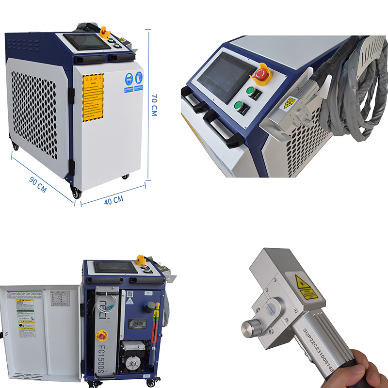 Remove Rust and Paint from Sheet Metal Case with 100W/200W/500W/1000W/1500W/2000W Fiber Laser Cleaning Welding Machine