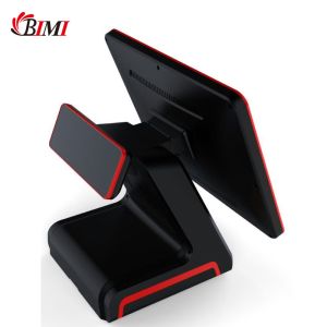 15" Dual Touch Screen POS Solution with Flat Capacitive Screen and Main Screen