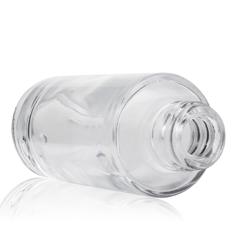 Clear Seal Foundation 30ml Bottle Liquid Foundation Bottle With Rubber Cap Glass Skincare Containers
