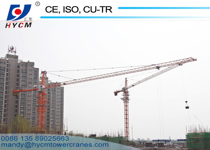 Tower crane 10 ton QTZ6018 Topkit Hammerhead Tower Crane with 60m Jib