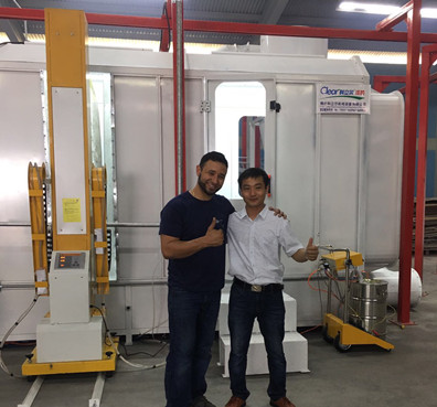 PLC Automatic Powder Coating Line Production Equipment 50W