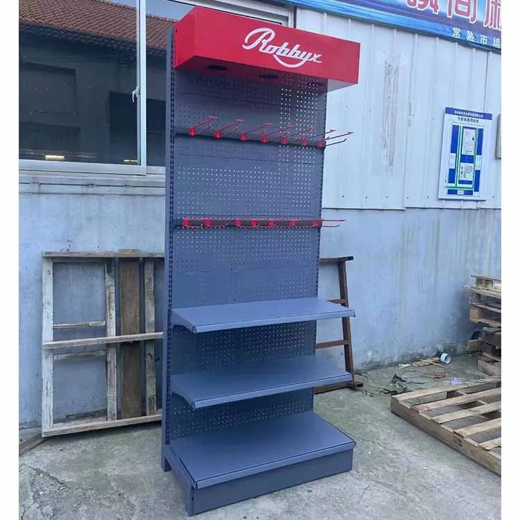 Factory Customized Size Thickness Color supermarket display rack grocery store display racks small supermarket display rack