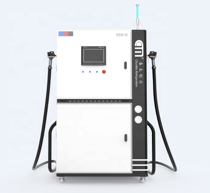 R600 Ac Gas Refrigerant Filling Equipment Fully Automatic Ac Gas Charging Machine Heat Pump Charging Station