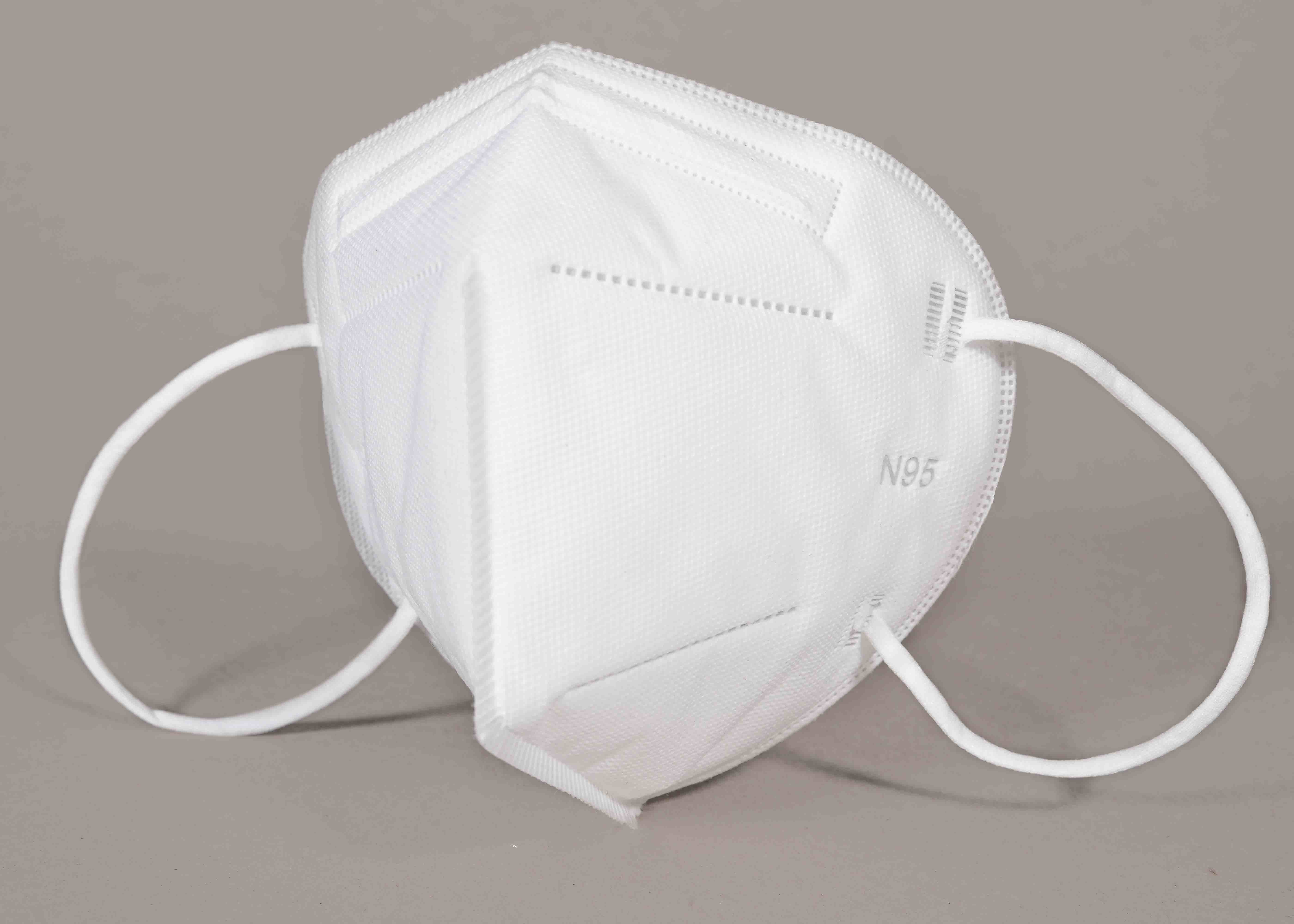 Personal Protective Disposable N95 Mask Foldable Anti Virus Skin Friendly