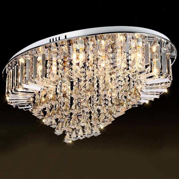 Oval Crystal Chandelier For Living room Bedroom Hotel ceiling chandelier(WH-CA