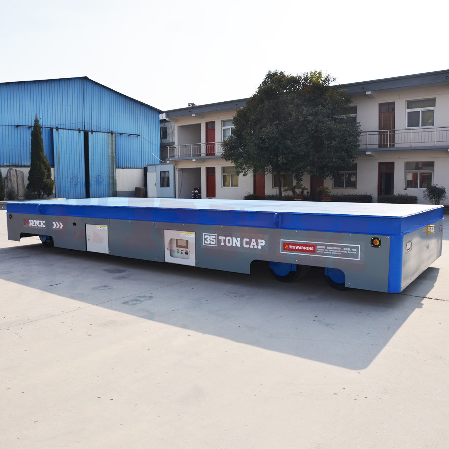 Heavy Duty 35 Tons Motorized Injection Mould , CE Certification Trackless Transfer Cart