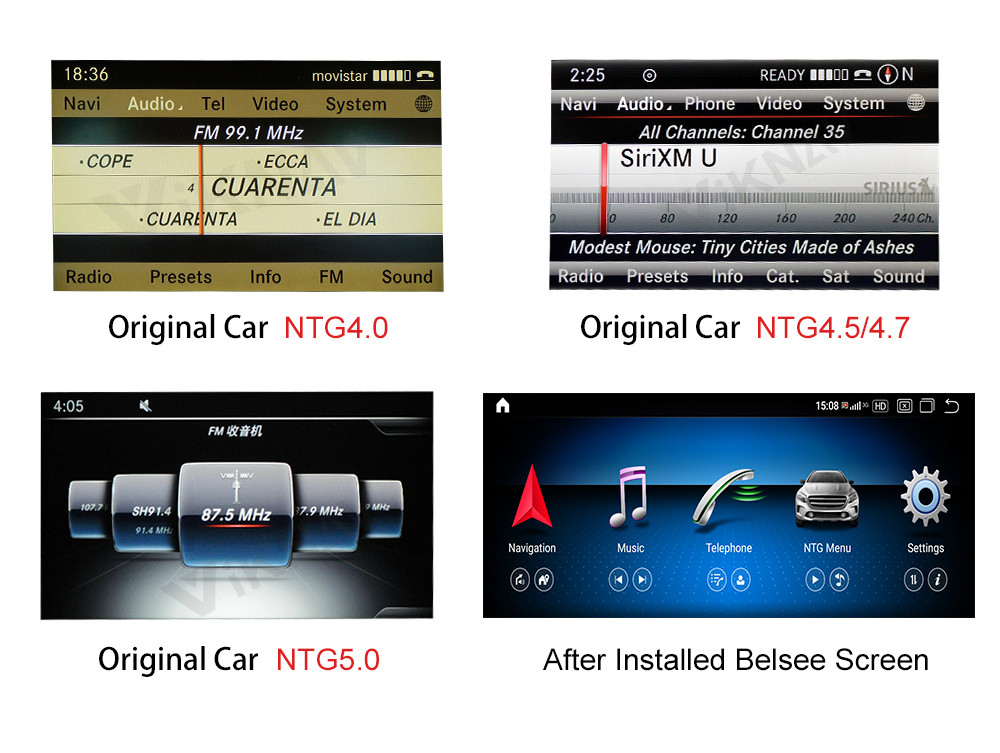Multimedia Player Wireless Carplay Android Car Head Unit For Mercedes Benz S Class