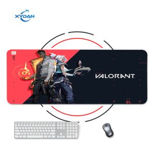  Rubber Overlocked Valorant Pattern Printed Computer Mat Custom Xxl Gaming Mouse Pad Manufactures