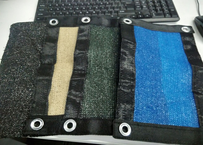 Chain Link Black Fence Windscreen , Anti Wind Black Privacy Fence Mesh