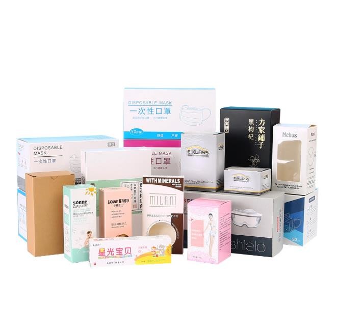 Foldable Matte Lamination 350g Coated Paper Cosmetic Packaging Boxes
