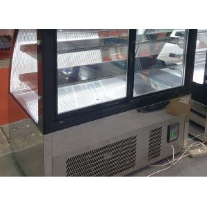 Curved Glass 59'' R404a Integral Refrigerated Bakery Display Case Ventilated