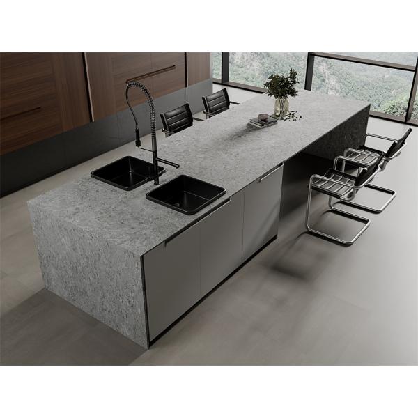 Quality Light Gray 1600x3200mm Matt Sintered Stone Slab for sale