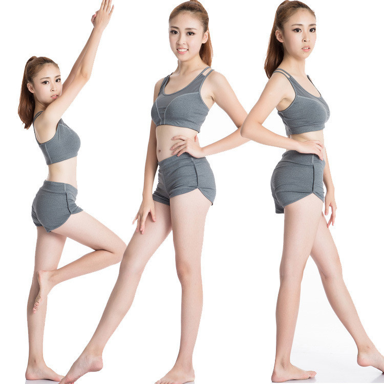 Girls Retro Style High Elastic Slim Fitness Yoga Athletic Hot Shorts