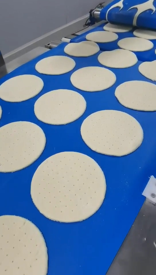 Automatic Flatbread Pizza Base Production Line 3PHPizza Dough Press Machine