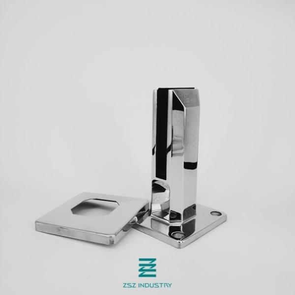 Stainless Steel 304 or 316 Frameless Glass Spigots Square Model 50x50x160mm