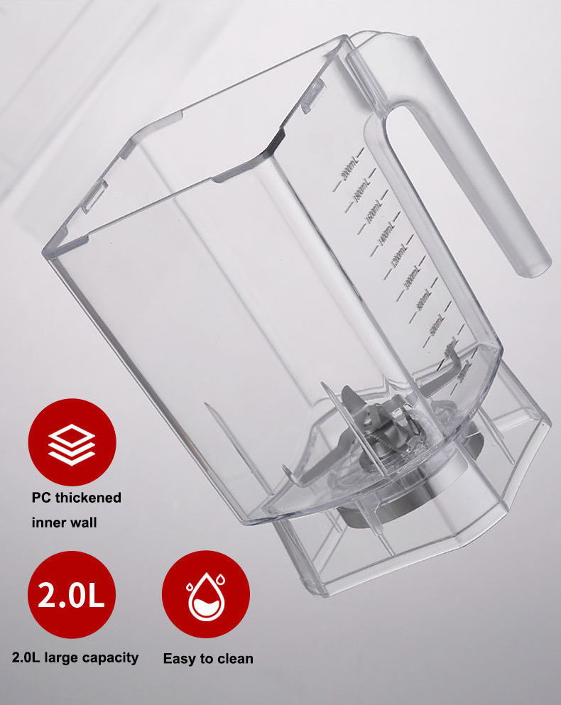 8 Speed Settings Customized Logo Commercial Blender For Smoothie Machine