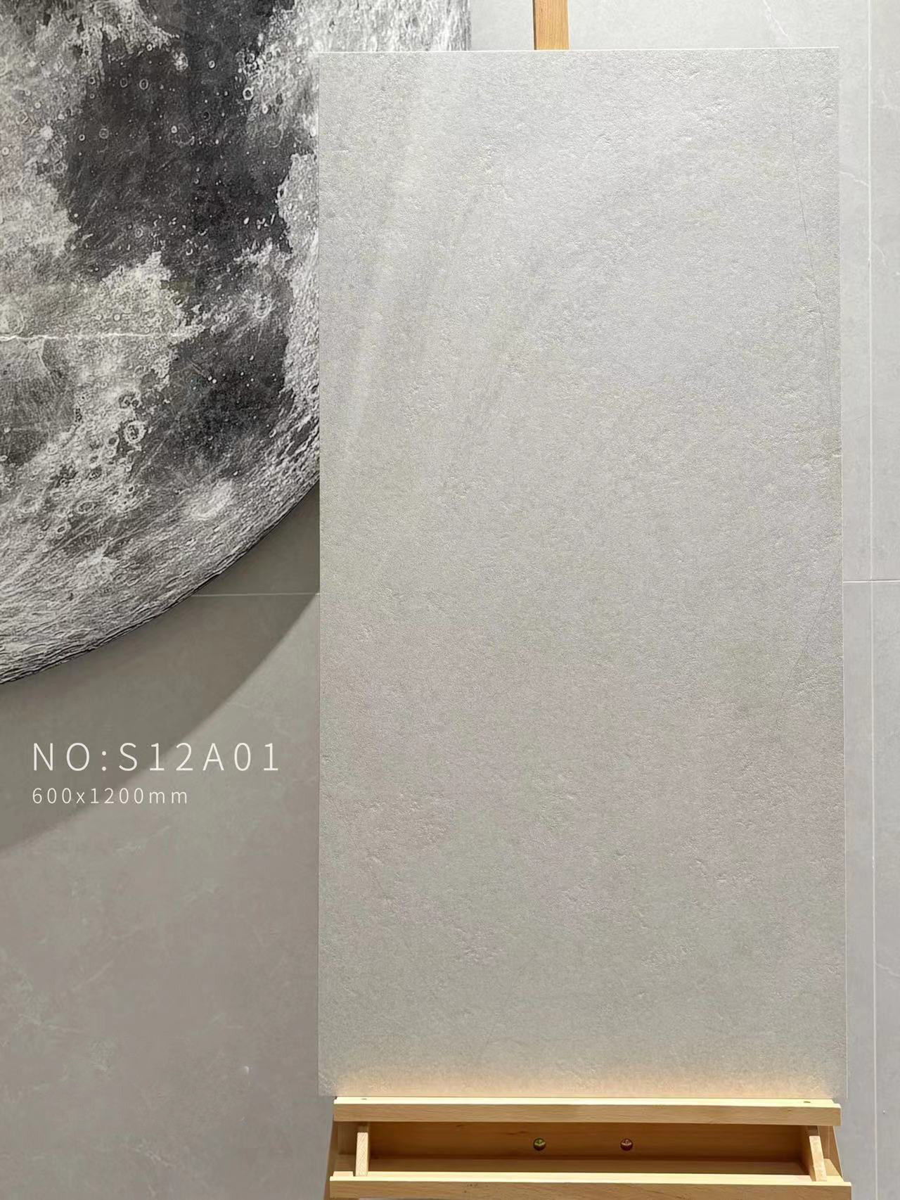 Textured Beige 60x120cm Soft Glazed Indoor Wall Porcelain Tile For Balcony And Bathroom