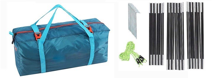 Weatherproof 220x130cm 8.4lbs Outdoor Camping Tent