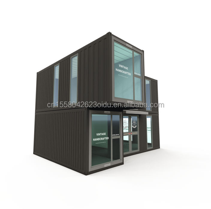 50/75/100mm Wave Sandwich Panel Walls Modular Container Prefab Office for Modern and Flexible Workspaces