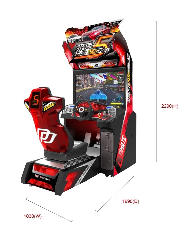 Electronic Simulator Speed Driver 5 Racing Arcade Machine
