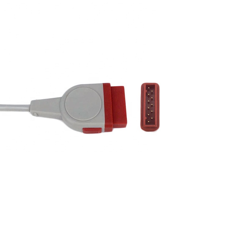 Dual Marquette Patient Monitor GE IBP Cable Compatible 0.3M Length