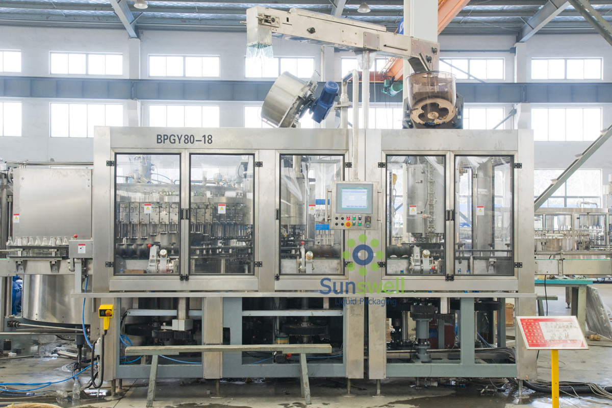 Rotary Automatic Beer Filling Machine , Multi-Head Volumetric Filling Machine
