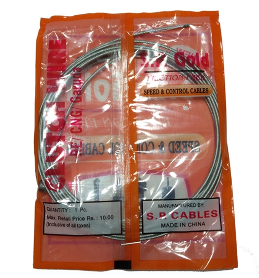 Motorcycle Control Cable Motorbike Accelerator Cable Steel ISO9001 OEM High Quality BAJAJ