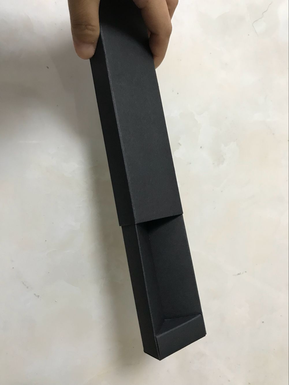 Cheap black cardboard paper packaging box drawer box for pen packaging