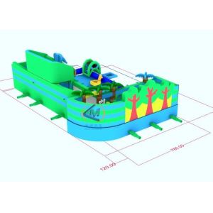 Durable Inflatable Park Slide Novel Design Inflatable Water Play With Various