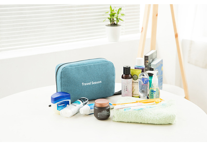 Large Capacity Private Label Plain Polyester Makeup Bag