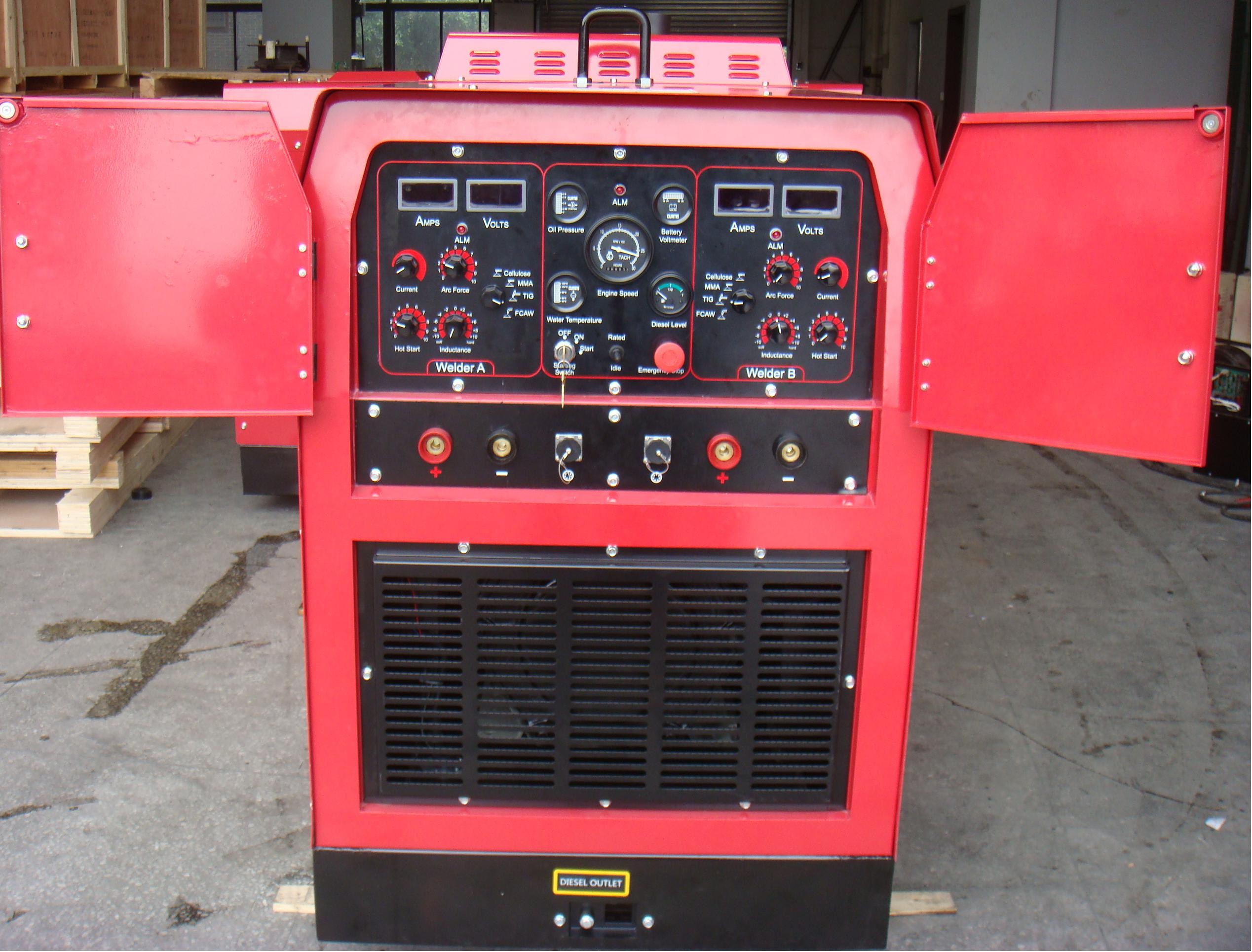 WD800 Engine Driven Arc Welder 400Ax2 Dual Handles For Maintenance / Repair