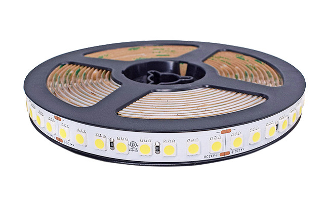Monochrome 12V SMD 5050 LED Strip Light White Light Golden Light