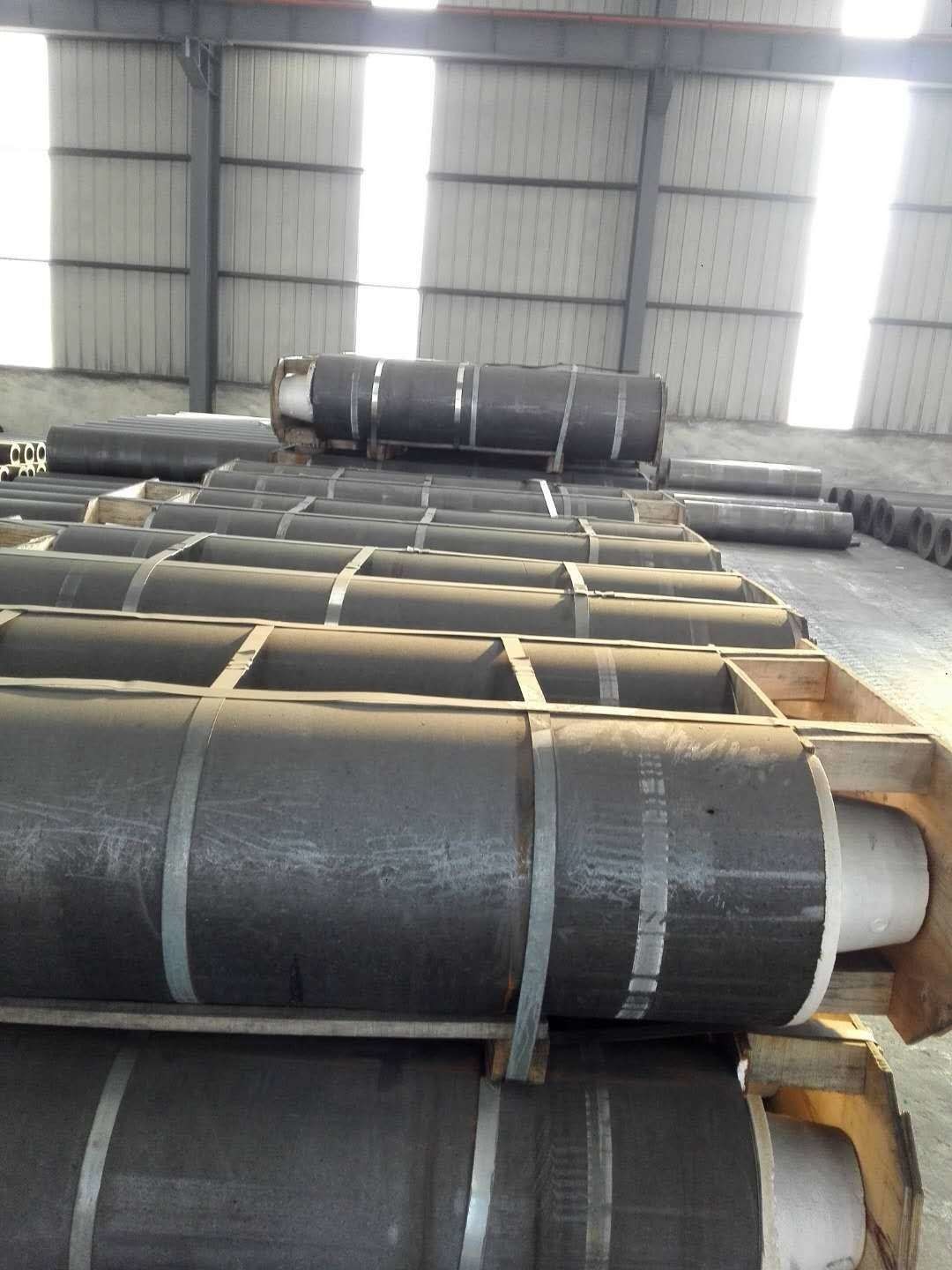 1500 - 2700 Mm Length UHP Graphite Electrode Carbon Material For EAF & LF Furnace