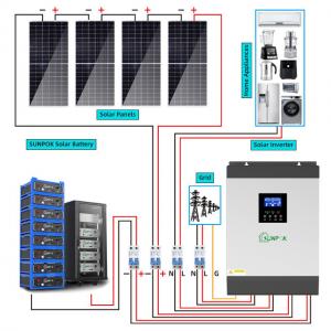China 3Kw 5Kw 10Kw Complete Home Solar System LiFePo4 Home Solar Panel on sale