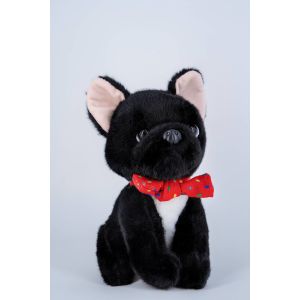  20cm Manufacturer Customized Plush Black Dog Simulation Animal Doll Manufactures