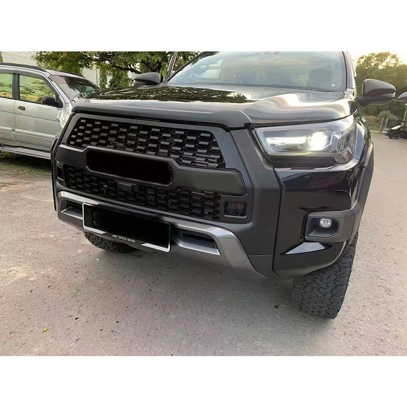 Black ABS Plastic Car Front Grill For Toyota Revo 2022 Gr Sport 4x4 Pick Up Accessories