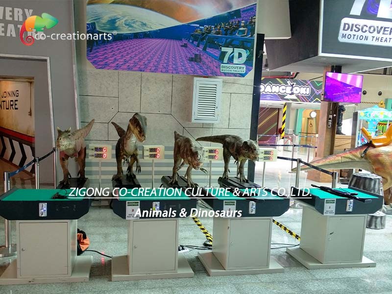 Shooting Realistic Animatronic Dinosaur Equipment To Amusement Park