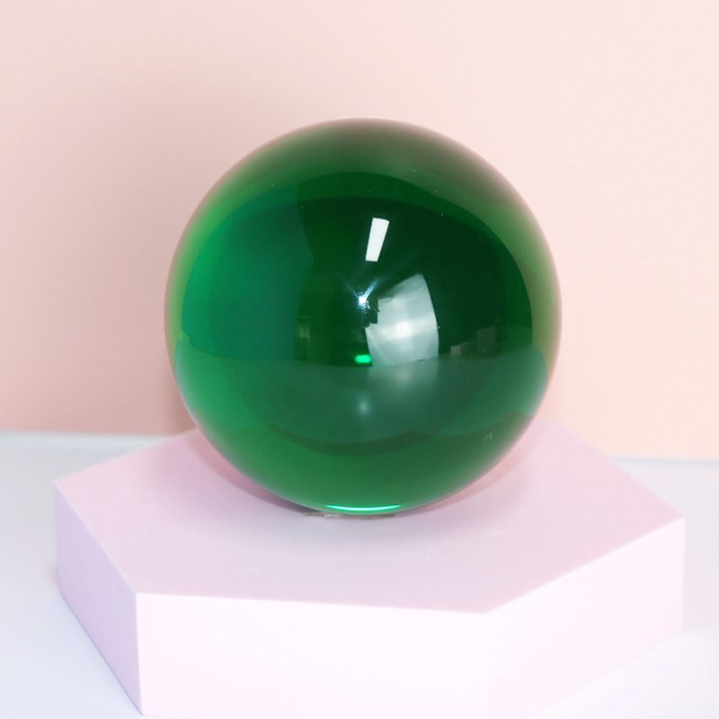 Decorative clear glass bubble ball purple color lear crystal arcylic ball toy balls