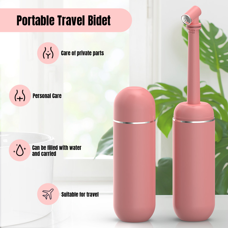 Compact 380ML ABS EVA PP Portable Bidet Sprayer Battery Powered With 98pcs/Carton