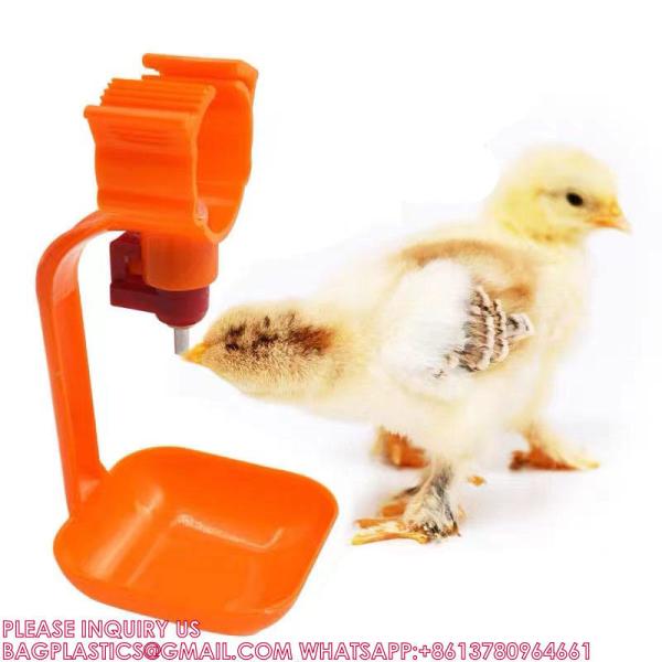 Automatic Chicken Feeders Drinkers Nipple Drink Line Hanging Cups Poultry