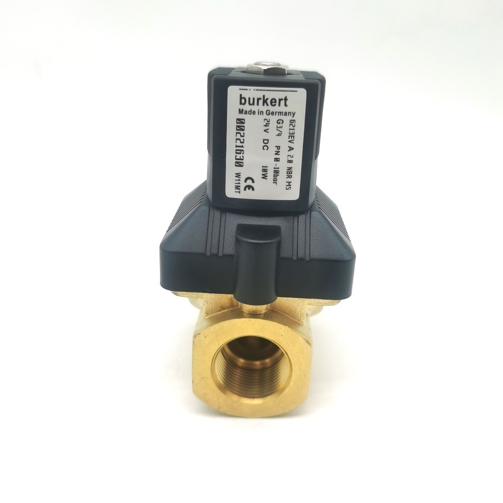 burkert electromagnetic valve 00125367 6014 C Direct Acting Bottom Plate Connection Normally Closed 2.0 Flow Hole DC24V 8W Brass Valve Body 0~10bar