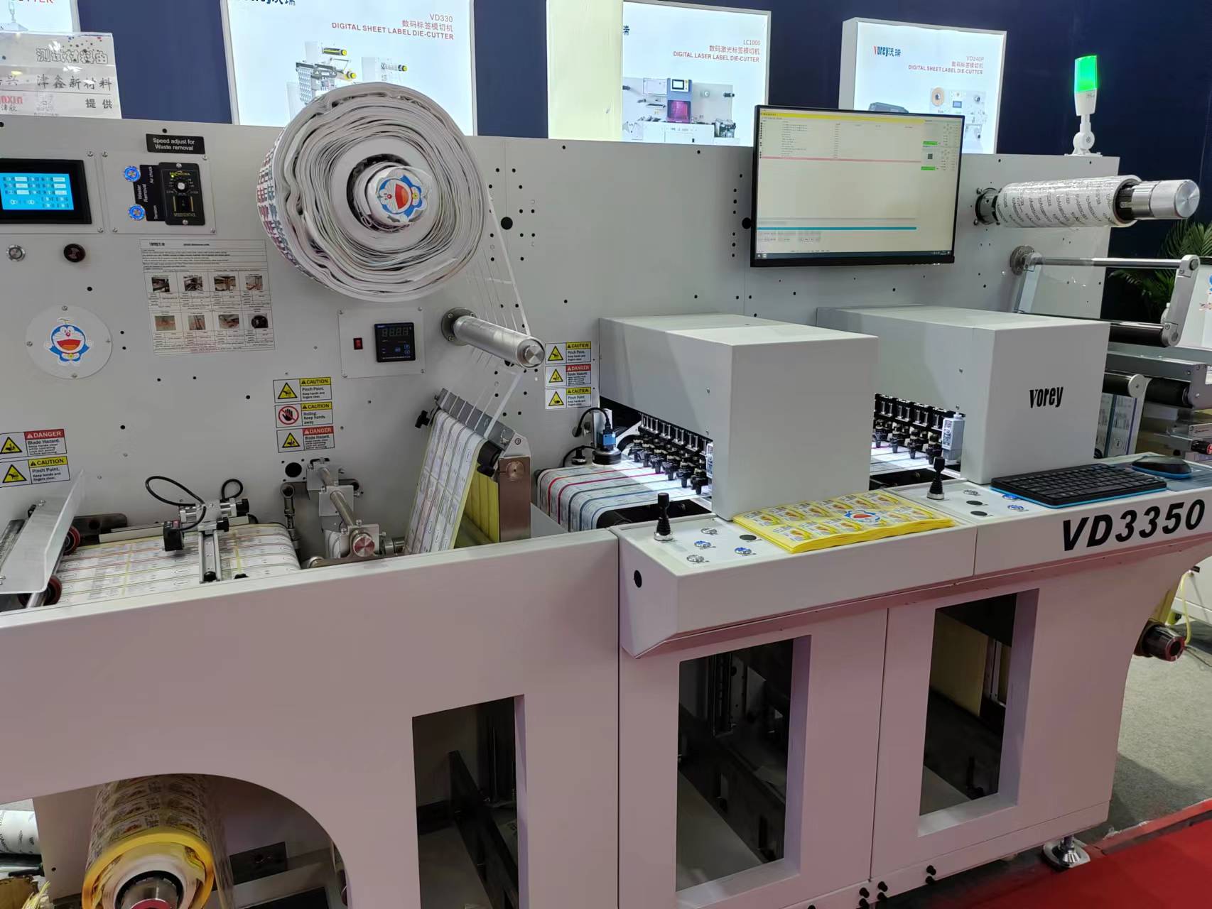 VD3350 Digital Label Die Cutter with Slitting and Laminating