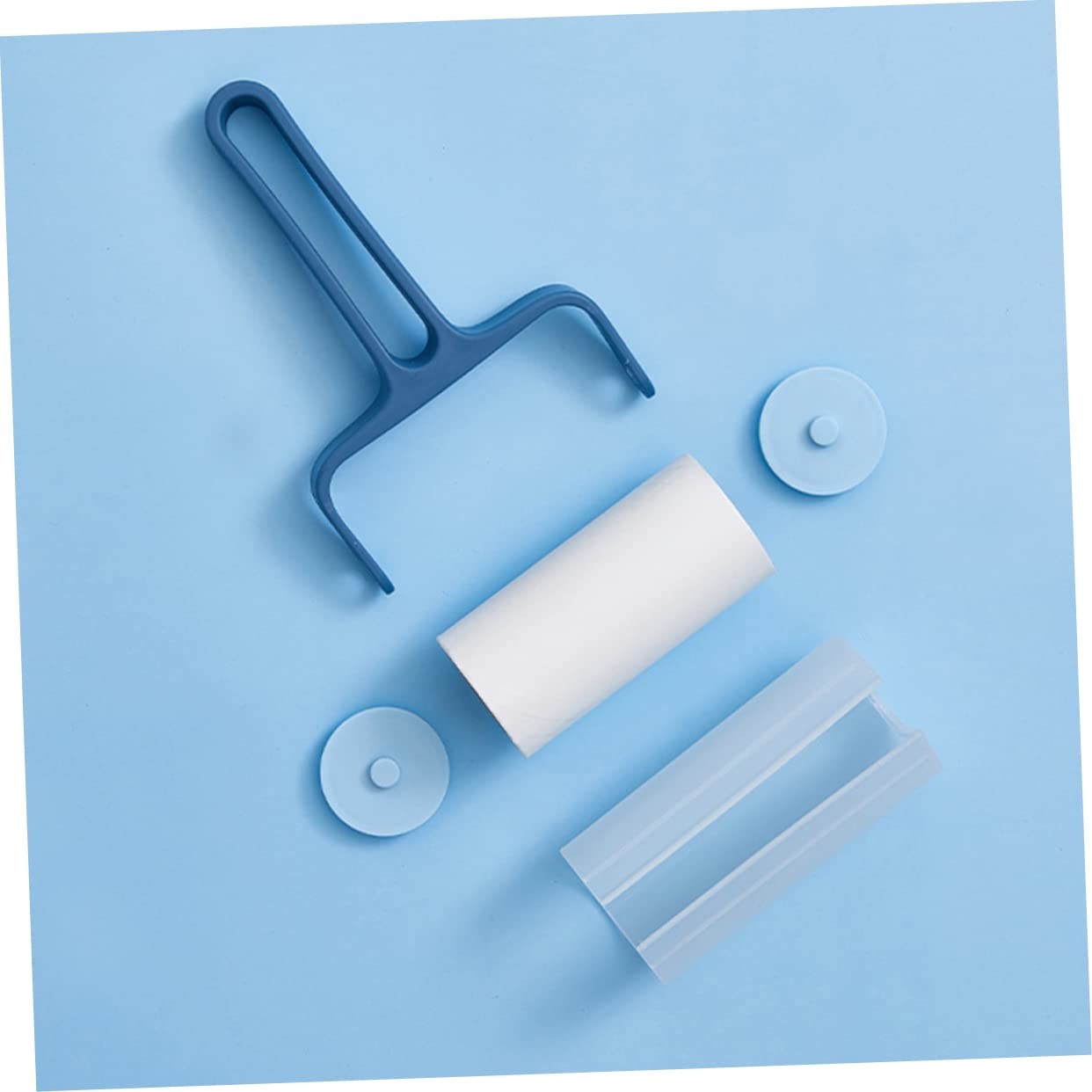 Tearable Roll Paper Sticky Roller Brush Pet Hair Remover Clothes Carpet Cleaning Brush Plush Razor Household Cleaning Tool